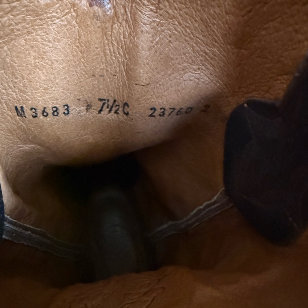 Lucchese Dark Brown Leather Boots - Picture 7 of 16